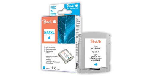 [90046960 206844] Peach Tinte HP Nr. 88XL (C9391AE) Cyan