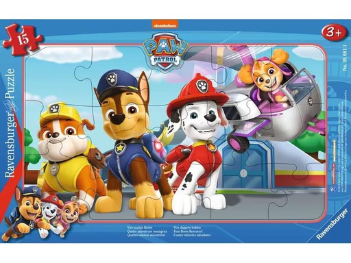 [90275053 1487856] Ravensburger Kleinkinder Puzzle Paw Patrol – Vier mutige Retter