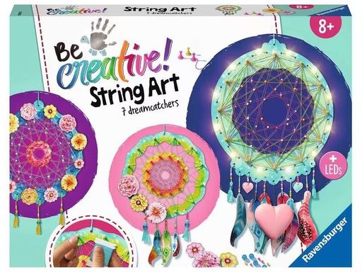 [90275106 1487943] Ravensburger Bastelset Be Creative String Art Dreamcatcher