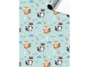 Stewo Geschenkpapier Matz 1 Stück, Mint/Orange, 70 cm x 2 m