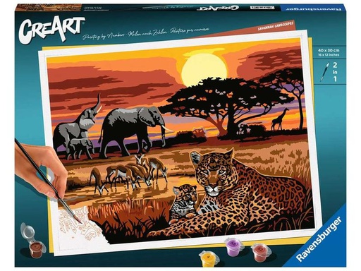 [90275278 1487925] Ravensburger Malen nach Zahlen CreArt: Savannah Landscapes