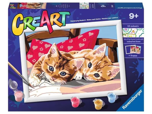 [90275336 1487916] Ravensburger Malen nach Zahlen CreArt: Two Cuddly Cats