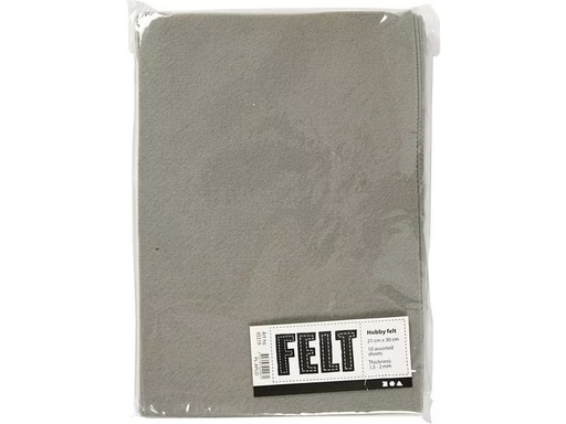 [90275393 1502182] Creativ Company Bastelfilz 1.5 - 2 mm, A4, 10 Blatt, Grau