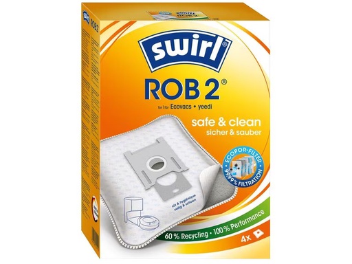 [90275406 1509245] Swirl Staubfilterbeutel ROB 2 4 Stück