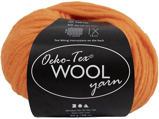 [90275432 1502217] Creativ Company Wolle Oeko-Tex 50 g, Orange