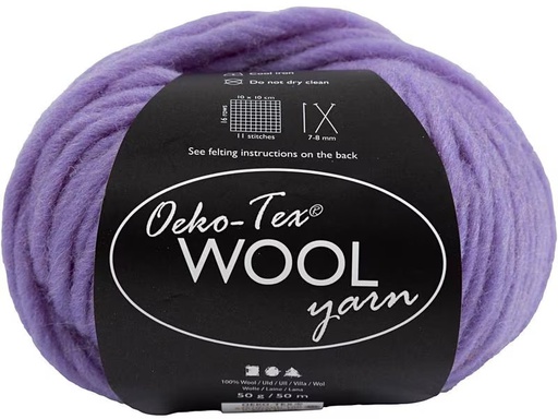 [90275527 1502222] Creativ Company Wolle Oeko-Tex 50 g, Flieder