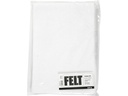 Creativ Company Bastelfilz 1.5 - 2 mm, A4, 10 Blatt, Weiss