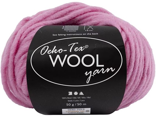 [90275552 1502221] Creativ Company Wolle Oeko-Tex 50 g, Rosa