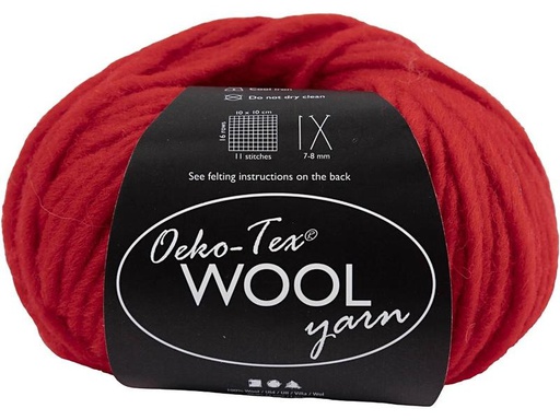 [90275563 1502219] Creativ Company Wolle Oeko-Tex 50 g, Rot