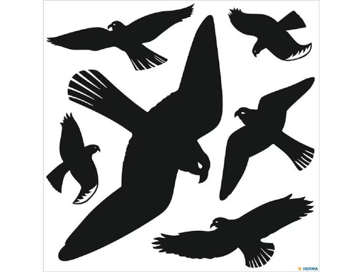 [90275577 1503320] Herma Stickers Motivsticker Fensterbild Warnvögel, 1 Blatt