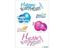 Herma Stickers Motivsticker Happy Birthday, 3 Blatt