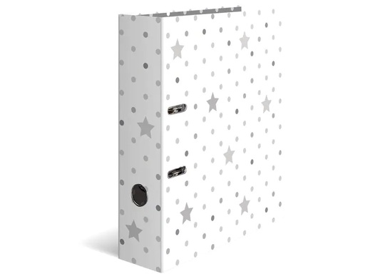 [90275646 1503303] HERMA Ordner Sterne A4 7 cm, Hellgrau
