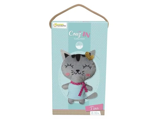 [90275648 1500845] Avenue Mandarine Bastelset Mini Kuscheltier Couz'In Tina die Katze