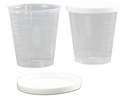 Creativ Company Kunststoffform Becher mit Deckel 30 ml, 75 Stück