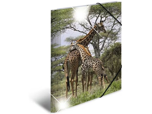 [90275699 1503264] HERMA Gummibandmappe A4 Giraffe, Polypropylen, mit Innendruck