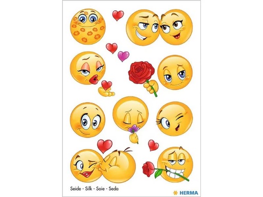 [90275760 1503318] Herma Stickers Motivsticker Love Faces, 1 Blatt