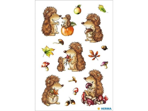 [90275765 1503321] Herma Stickers Motivsticker Igel, 3 Blatt