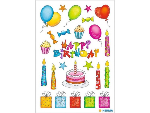 [90275874 1503329] Herma Stickers Motivsticker Geburtstag, 2 Blatt