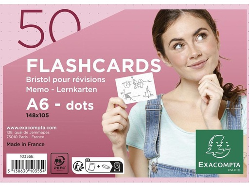 [90275912 1499093] Exacompta Karteikarten Dot, Rosa