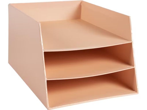 [90275956 1499094] Exacompta Ablagekorb Aquarel mit 3 Stufen Koralle
