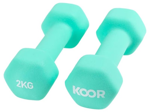 [90275978 1417498] KOOR Kurzhantel-Set 2 kg, Mint