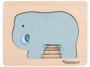 Kindsgut Holzpuzzle Elefant