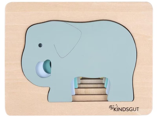 [90276018 1467924] Kindsgut Holzpuzzle Elefant