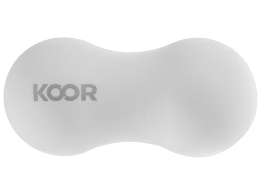 [90276050 1417543] KOOR Faszientraining Doppelball Weiss
