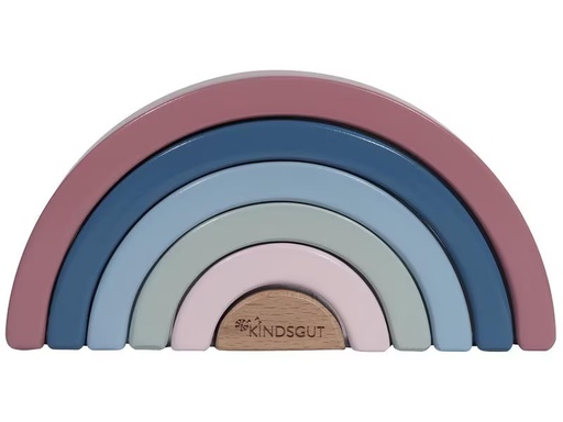 [90276061 1467929] Kindsgut Stapelspielzeug Holz-Regenbogen