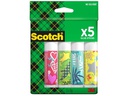 Scotch Klebestift Monster permanent 5 Stück, Mehrfarbig
