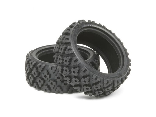 [90276202 1516161] Tamiya Reifen Rally Block, 26 mm, 2 Stück