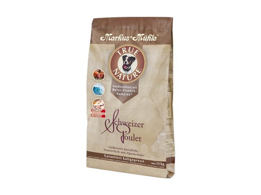 [90276213 1495498] Markus Mühle Trockenfutter Dog TrueNature CH Poulet, 15 kg