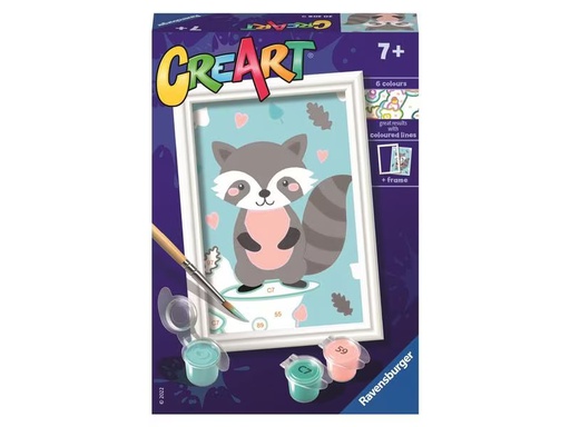 [90276271 1487905] Ravensburger Malset CreArt: Cute Racoon