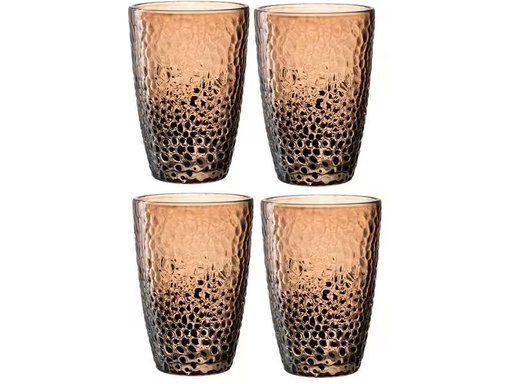 [90276314 1505436] Leonardo Trinkglas Matera 340 ml, 4 Stück, Sand