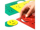 supermagnete Haftmagnet Magnetsymbole Smiley Gelb, Grün, Rot, 18 Stück