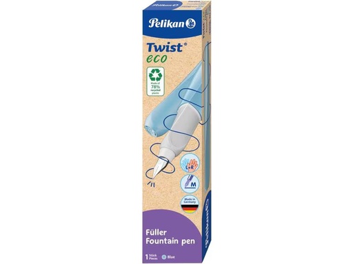 [90276589 1496930] Pelikan Füllfederhalter Twist eco Medium (M), Blau