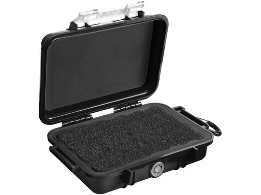 [90276682 1483933] Peli Schutzkoffer Micro 1020 ohne Schaumstoffeinlage, Schwarz