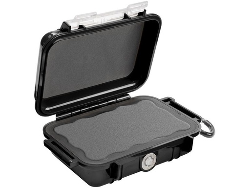 [90276713 1483931] Peli Schutzkoffer Micro 1010 ohne Schaumstoffeinlage, Schwarz