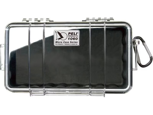 [90276825 1483937] Peli Schutzkoffer Micro 1060 ohne Schaumstoffeinlage, Schwarz