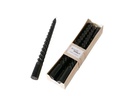 Boltze Stabkerze Twisto 6er Set, Schwarz