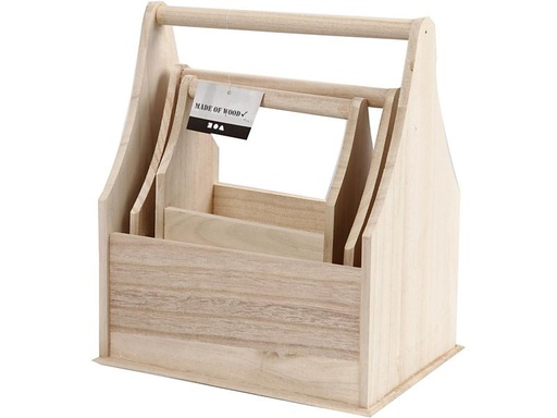 [90277075 1502235] Creativ Company Holzartikel Flaschenträger 3 Stück