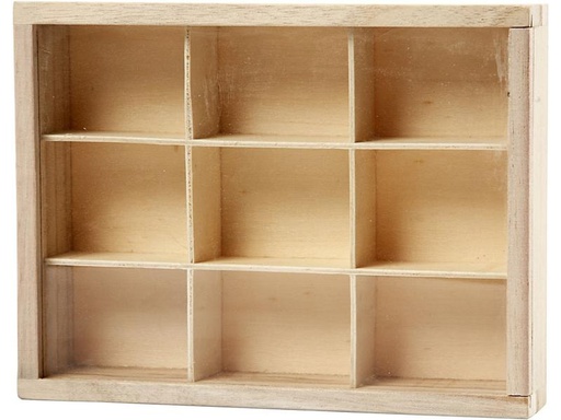[90277145 1502240] Creativ Company Holzartikel Setzkasten 17 x 13 x 3.5 cm
