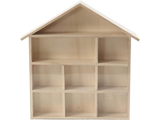 [90277148 1502238] Creativ Company Holzartikel Setzkasten Hausform
