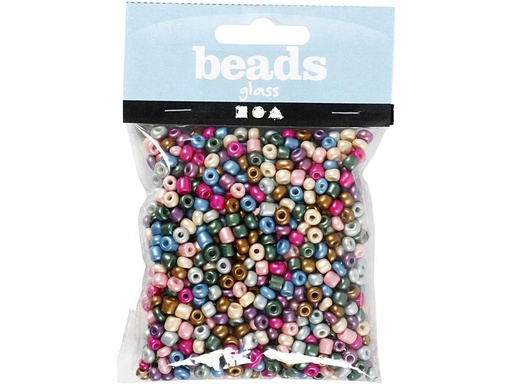 [90277244 1502248] Creativ Company Rocailles-Perlen 130 g, Metallic