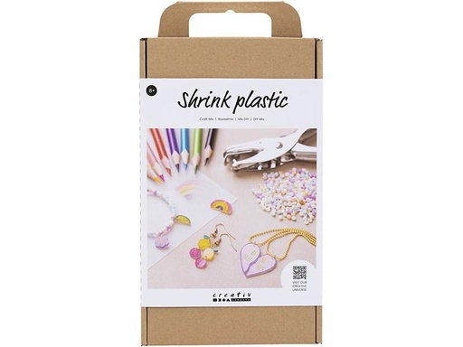 [90277388 1468175] Creativ Company Bastelset Plastikschrumpffolie Stifte, Perlen
