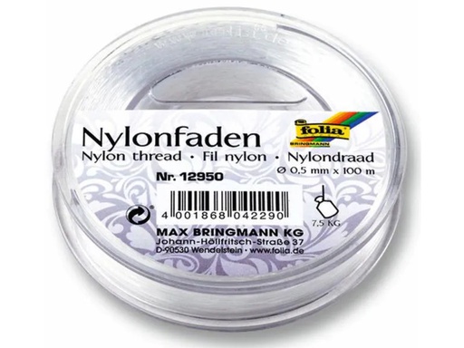 [90047234 667352] Folia Nylonfaden 0.5 mm Transparent