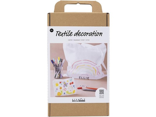 [90277521 1468168] Creativ Company Bastelset Textildekoration Tasche, Portemonnaie