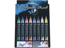 pentel Dual Metallic Brush Mehrfarbig, 8-teilig