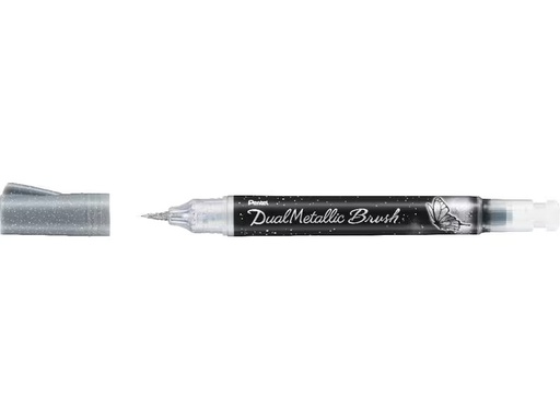 [90277635 1513229] pentel Dual Metallic Brush Silber