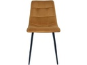 House Nordic Stuhl Middelfart 2 Stück, 86 x 55 cm, Schwarz/Senfgelb